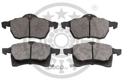 Колодки тормозные дисковые передние, комплект (Optimal) 10288 (вид 1) Колодки тормозные дисковые передние, комплект (Optimal) 10288 (фото, вид 1)