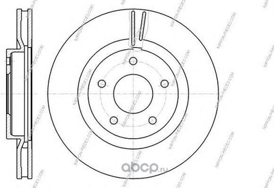 Тормозной диск (Nippon pieces) N330N95 (вид 1) Тормозной диск (Nippon pieces) N330N95 (фото, вид 1)