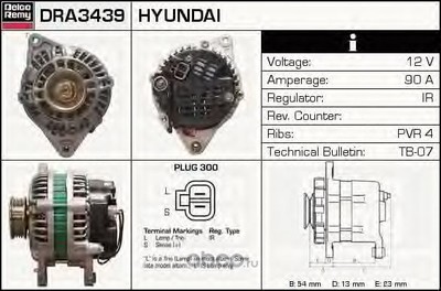  (Delco remy) DRA3439 (,  1)