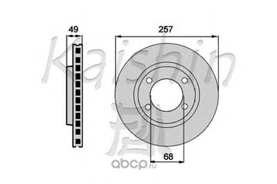 Тормозной диск (Kaishin) CBR179 (вид 1) Тормозной диск (Kaishin) CBR179 (фото, вид 1)