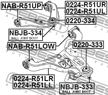     (Febest) 0224R51UL (,  1)