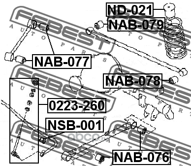     (Febest) NAB076 (,  1)