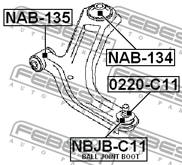     (Febest) NAB135 (,  1)