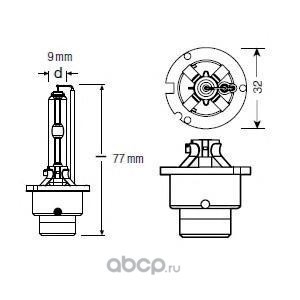 Лампа накаливания, фара дальнего света (Osram) 66240CB (вид 1) Лампа накаливания, фара дальнего света (Osram) 66240CB (фото, вид 1)