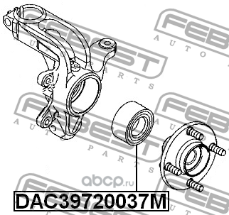    39x72x37 (Febest) DAC39720037M (,  1)