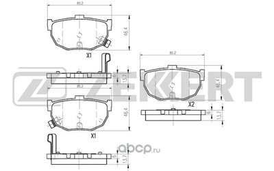  .. Hyundai Elantra (XD) 00- Lantra I II / Kia Cerato I (LD) 04- RE (Zekkert) BS1766