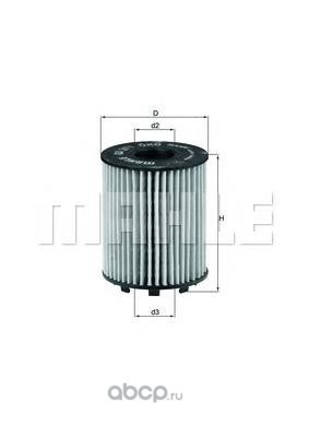 Масляный фильтр (Mahle/Knecht) OX371D Масляный фильтр (Mahle/Knecht) OX371D (фото)