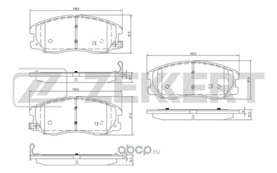  .. Chevrolet Captiva 06- / Opel Antara 06- FR (Zekkert) BS1300