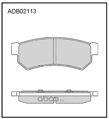 Колодки тормозные дисковые задние, комплект (ALLIED NIPPON) ADB02113 Колодки тормозные дисковые задние, комплект (ALLIED NIPPON) ADB02113