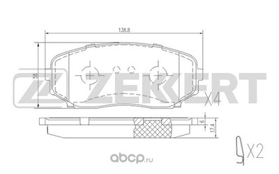  . .  Mazda CX-7 (ER) 07- (Zekkert) BS1228