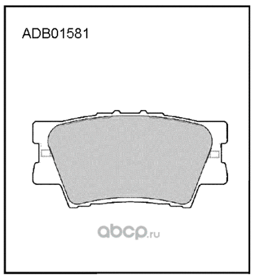 Колодки тормозные дисковые задние, комплект (ALLIED NIPPON) ADB01581 Колодки тормозные дисковые задние, комплект (ALLIED NIPPON) ADB01581