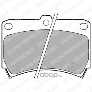 Комплект тормозных колодок, дисковый тормоз (Delphi) LP743 Комплект тормозных колодок, дисковый тормоз (Delphi) LP743