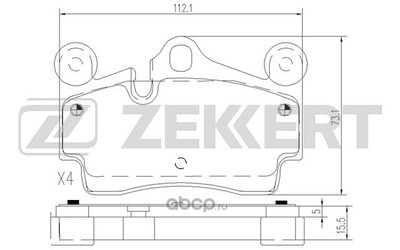  . .  Audi Q7 (4LB) 06- Porsche Cayenne (955) 02- VW Touareg I 02- (Zekkert) BS2834