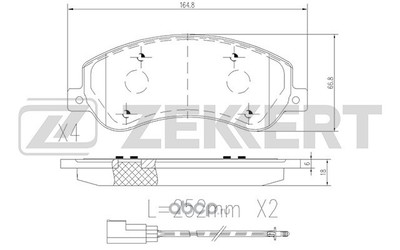  . .  Ford Transit VII X XII Tourneo II 06- (Zekkert) BS1680
