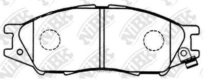 Колодки тормозные дисковые (NiBK) PN2435 Колодки тормозные дисковые (NiBK) PN2435