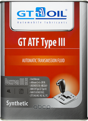 GT ATF Type III, Dexron III (H), 4 (GT OIL) 8809059407615