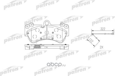     PORSCHE: CAYENNE 02-, VW: TOUAREG 02- (PATRON) PBP1625