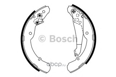 Колодки тормозные барабанные задние Bosch (Bosch) 0986487555