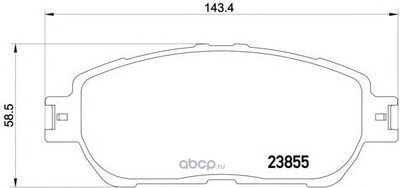 Комплект тормозных колодок, дисковый тормоз (Mintex) MDB2311 Комплект тормозных колодок, дисковый тормоз (Mintex) MDB2311
