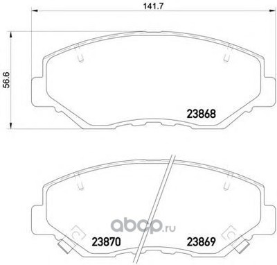 Колодки тормозные дисковые TEXTAR (Textar) 2386801 Колодки тормозные дисковые TEXTAR (Textar) 2386801