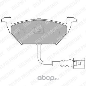 Колодки тормозные дисковые, комплект (Delphi) LP1514 Колодки тормозные дисковые, комплект (Delphi) LP1514