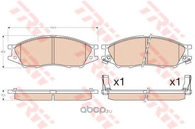 Колодки тормозные передние (TRW/Lucas) GDB3563 Колодки тормозные передние (TRW/Lucas) GDB3563