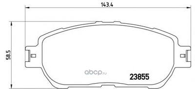 КОЛОДКИ ДИСКОВЫЕ (Brembo) P83105 КОЛОДКИ ДИСКОВЫЕ (Brembo) P83105