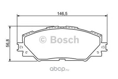 КОЛОДКИ ДИСКОВЫЕ (Bosch) 0986494174 КОЛОДКИ ДИСКОВЫЕ (Bosch) 0986494174