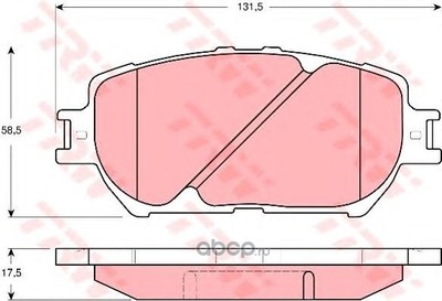 Колодки тормозные передние (TRW/Lucas) GDB3314 Колодки тормозные передние (TRW/Lucas) GDB3314