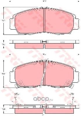 Колодки тормозные передние (TRW/Lucas) GDB3240 Колодки тормозные передние (TRW/Lucas) GDB3240