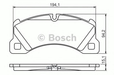 Комплект тормозных колодок, дисковый тормоз (Bosch) 0986494206 Комплект тормозных колодок, дисковый тормоз (Bosch) 0986494206