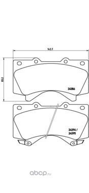 КОЛОДКИ ДИСКОВЫЕ (Brembo) P83107 КОЛОДКИ ДИСКОВЫЕ (Brembo) P83107