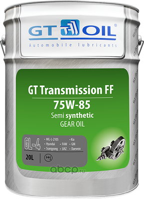 GT Transmission FF, SAE 75W-85, API GL-4, 20 (GT OIL) 8809059407653