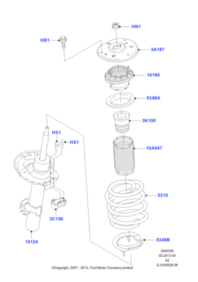 Амортизатор передний леый (FORD) 1721090 Амортизатор передний леый (FORD) 1721090