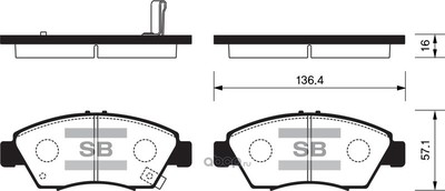    ""Hi-Q (Sangsin brake) SP1221