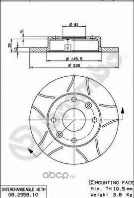 ���� ��������� ������ (Brembo) 08295875
