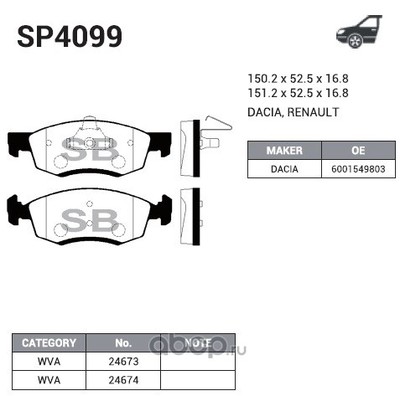    (Sangsin brake) SP4099