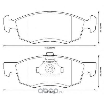 Комплект тормозных колодок дисковый тормоз (BENDIX) 573295B Комплект тормозных колодок дисковый тормоз (BENDIX) 573295B