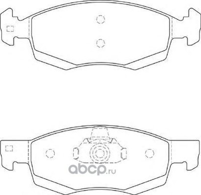 Комплект тормозных колодок дисковый тормоз (NECTO) FD7327A Комплект тормозных колодок дисковый тормоз (NECTO) FD7327A