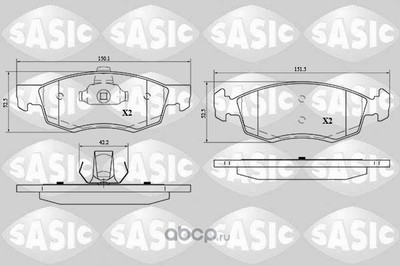Комплект тормозных колодок дисковый тормоз (Sasic) 6214030 Комплект тормозных колодок дисковый тормоз (Sasic) 6214030