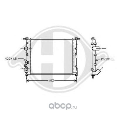Радиатор охлаждение двигателя (DIEDERICHS) 8129193 Радиатор охлаждение двигателя (DIEDERICHS) 8129193 (фото)