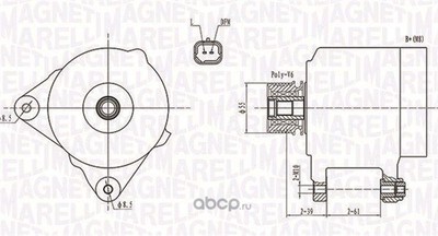 Генератор (MAGNETI MARELLI) 063731762010 Генератор (MAGNETI MARELLI) 063731762010