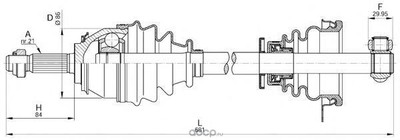 Приводной вал (OPEN PARTS) DRS626300 Приводной вал (OPEN PARTS) DRS626300