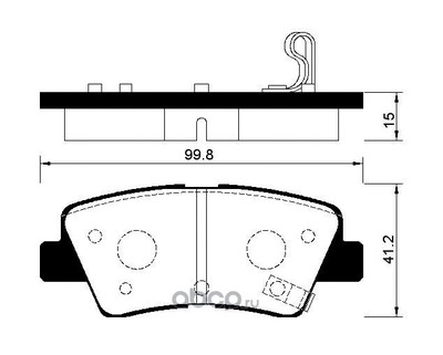 Колодки тормозные дисковые (AVANTECH) AV127 Колодки тормозные дисковые (AVANTECH) AV127 (фото)