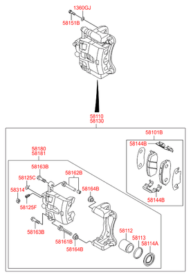   (Hyundai-KIA) 581901RA00