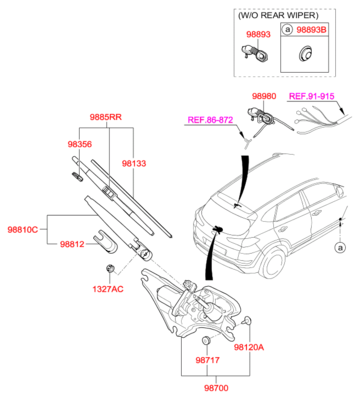 Демпфер шланга стеклоомывателя (Hyundai-KIA) 9889324100 Демпфер шланга стеклоомывателя (Hyundai-KIA) 9889324100