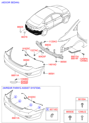 Деталь (Hyundai-KIA) 957201R100UBS Деталь (Hyundai-KIA) 957201R100UBS