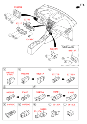 Кнопочный переключатель обогрева стекла (Hyundai-KIA) 937404L0004X Кнопочный переключатель обогрева стекла (Hyundai-KIA) 937404L0004X