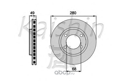 Тормозной диск (Kaishin) CBR107 Тормозной диск (Kaishin) CBR107