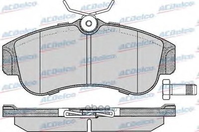 Комплект тормозных колодок, дисковый тормоз (ACDelco) AC461981D Комплект тормозных колодок, дисковый тормоз (ACDelco) AC461981D